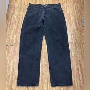 Vintage Levi’s 505 Jeans Men’s 36x30” Made In USA Black Wash Y2K 2003 Denim